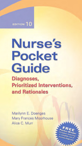 ﻿راهنمای جیبی پرستار: تشخیص‌ها، مداخلات اولویت‌دار و منطق نسخه‌های دهم