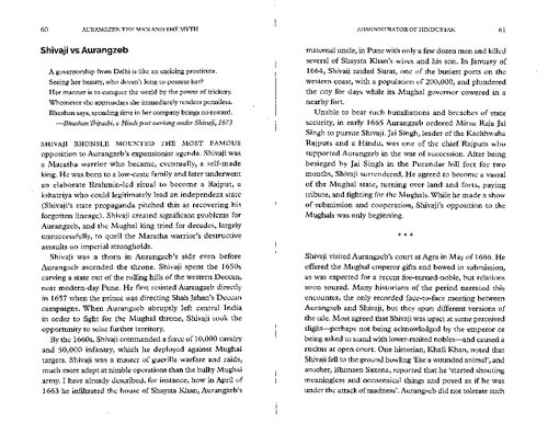 ﻿شیواجی در مقابل اورنگ زیب (فصل بدون سانسور از اورنگ زیب: مرد و اسطوره)