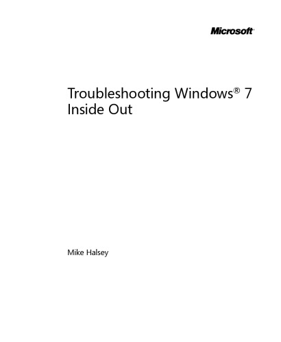 ﻿عیب یابی Windows 7 Inside Out: مرجع عیب یابی نهایی و عمیق