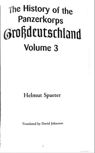 ﻿تاریخچه Panzerkorps Grossdeutschland جلد 3