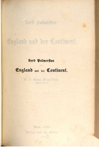 ﻿لرد پالمرستون: انگلستان و قاره