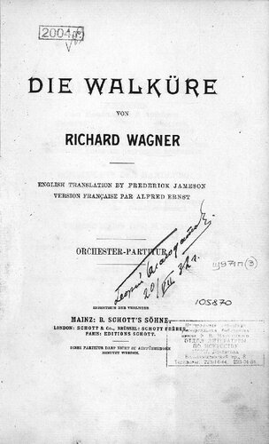 ﻿Die Walkure von Richard Wagner