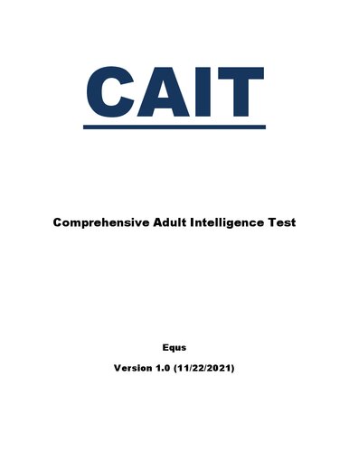 ﻿آزمون جامع هوش بزرگسالان (CAIT)