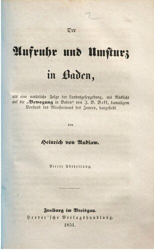 ﻿آشوب و آشوب در بادن