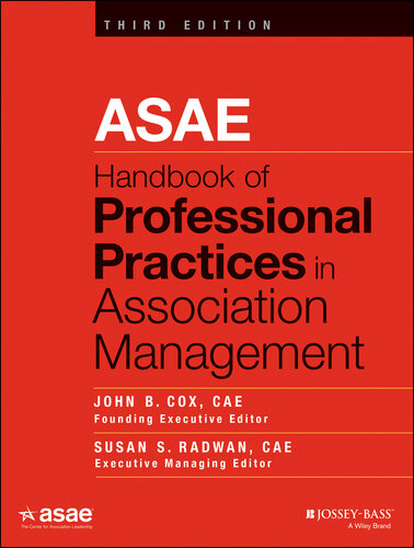 ﻿ASAE Handbook of Professional Practices in Association Management