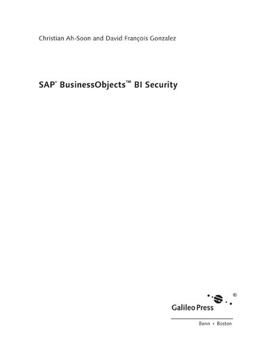 ﻿SAP BusinessObjects BI Security