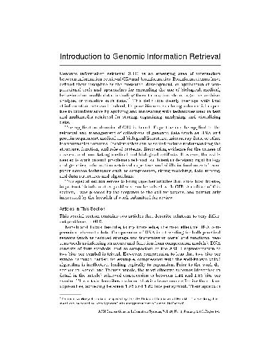 ﻿معاملات ACM در سیستم های اطلاعاتی (ژانویه)