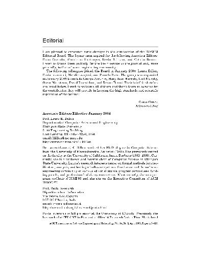 معاملات ACM در مهندسی نرم افزار و روش شناسی (آوریل)