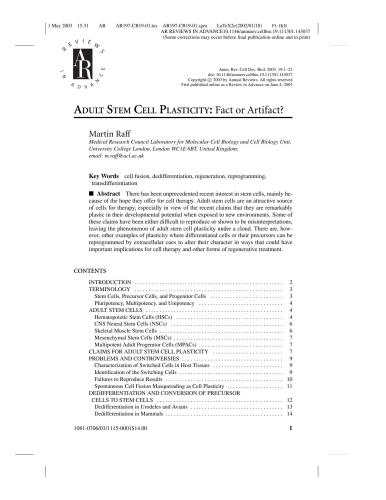 ﻿بررسی سالانه بیولوژی سلولی و توسعه