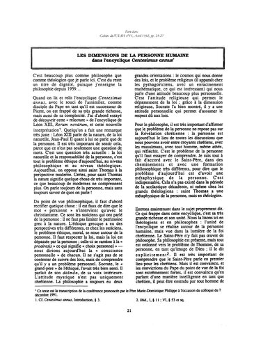 ﻿ابعاد انسان در بخشنامه سنتزیموس آنوس