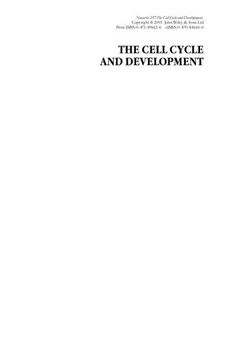 ﻿چرخه سلولی و توسعه