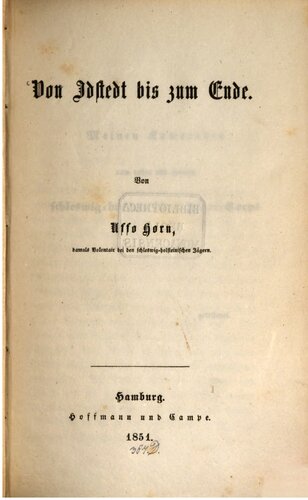 ﻿از Idstedt تا پایان