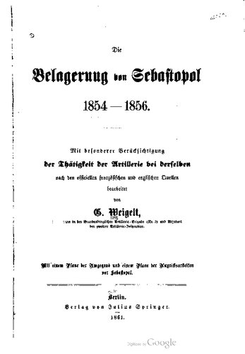 ﻿﻿محاصره سباستوپل 1854-1856; با توجه ویژه به توپخانه در همان