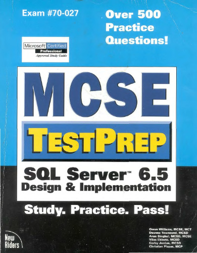 ﻿McSe Testprep: طراحی و پیاده سازی SQL Server 6.5