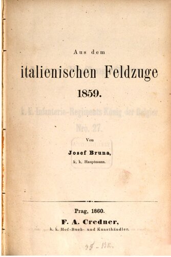 ﻿از کمپین ایتالیایی در سال 1859