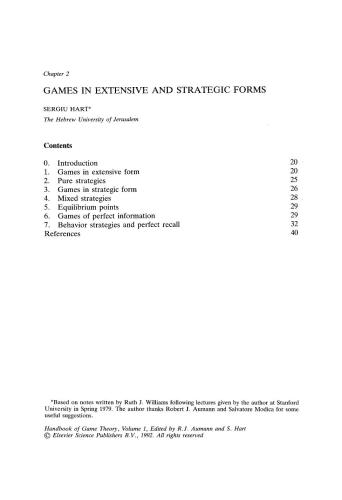 ﻿کتابچه راهنمای تئوری بازی ها. جلد 1