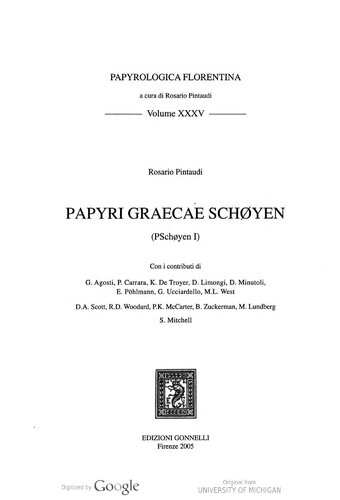 ﻿Papyri graecae Schøyen (P.Schøyen I / P.Schoyen 1)