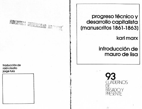 ﻿پیشرفت فنی و توسعه سرمایه داری (نسخه های خطی 1861-1863)