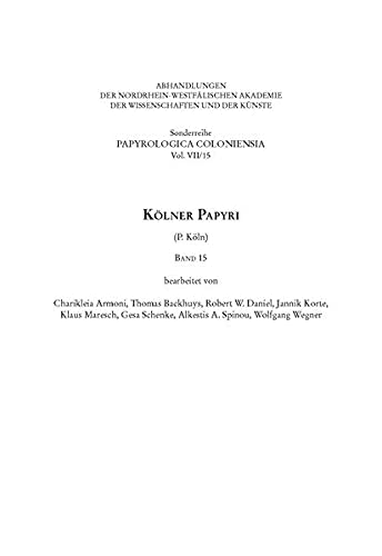 ﻿پاپیروس کلن جلد 15، P. Koln 15