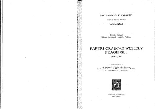 ﻿Papyri Graecae Wessely Pragenses: (P.Prag. II / P.Prag. 2)