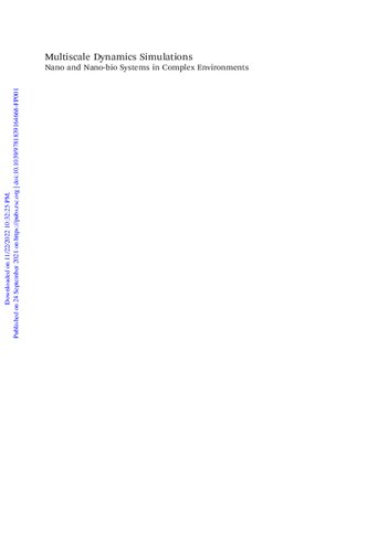 ﻿شبیه‌سازی دینامیک چند مقیاسی نانو و نانوسیستم‌های زیستی در محیط‌های پیچیده