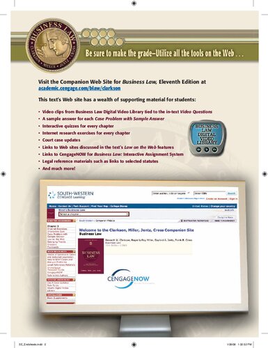 ﻿قانون تجارت: متن و پرونده (عناوین موجود CengageNOW)