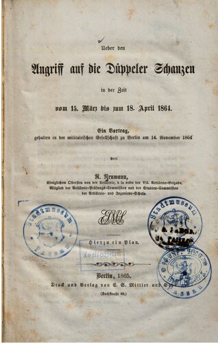 ﻿درباره حمله به Düppeler Schanzen بین 15 مارس و 18 آوریل 1864