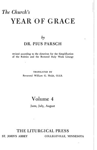 ﻿سال فیض کلیسا. جلد چهارم. ژوئن، جولای، آگوست