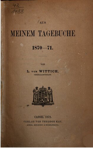 ﻿از دفتر خاطرات من 1870-71