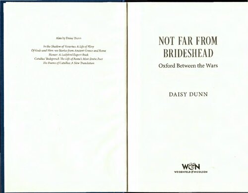 ﻿نه چندان دور از Brideshead: Oxford Between the Wars