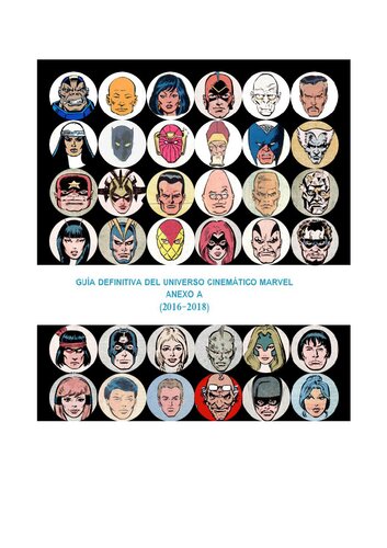 ﻿راهنمای قطعی دنیای سینمایی مارول (ضمیمه 2016-2018)