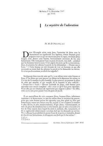 ﻿Aletheia، شماره 12، دسامبر 1997
راز پرستش