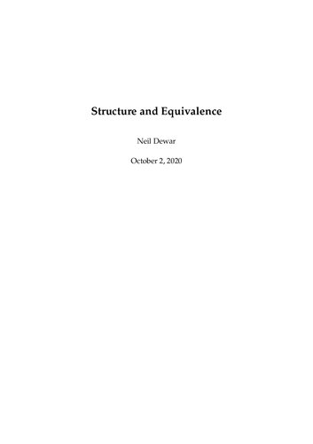 ﻿ساختار و هم ارزی (عناصر در فلسفه فیزیک)