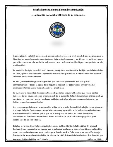 ﻿گارد ملی 100 سال پس از ایجاد آن