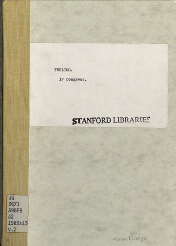 ﻿موزامبیک برنامه و اساسنامه حزب FRELIMO