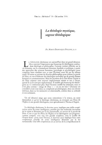 ﻿Aletheia، شماره 10، دسامبر 1996
الهیات عرفانی، حکمت کلامی