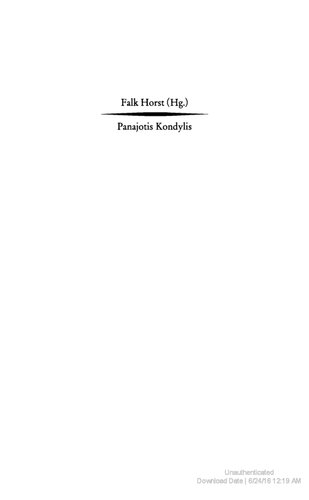 ﻿کندیلیس - روشنگری بدون مأموریت: مقالات و مقالات (نسخه آلمانی)