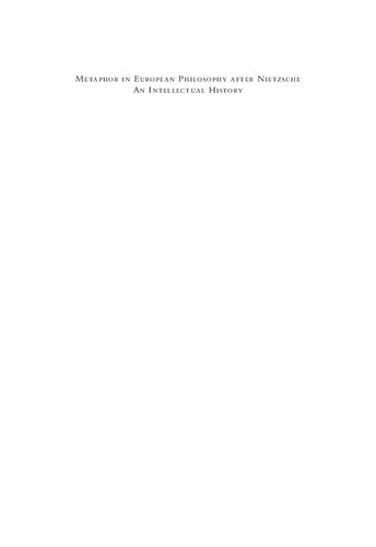 ﻿استعاره در فلسفه اروپایی پس از نیچه: تاریخ فکری