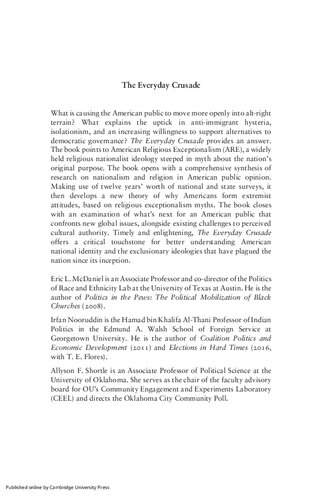 ﻿جنگ صلیبی روزمره: ناسیونالیسم مسیحی در سیاست آمریکا