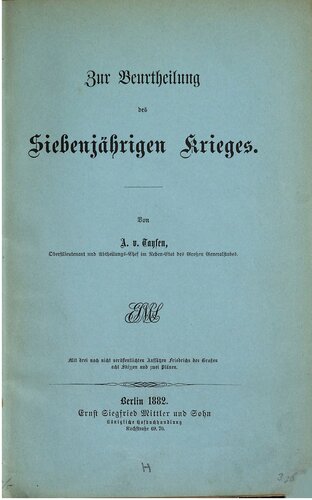 ﻿در مورد ارزیابی جنگ هفت ساله