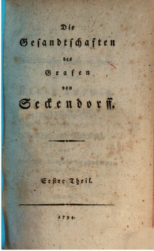 ﻿سفارت های کنت فون سکندورف