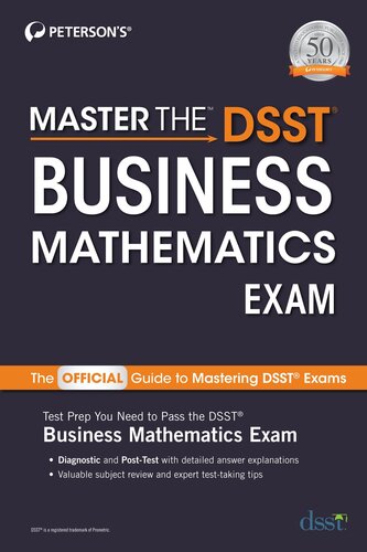 ﻿تسلط بر آزمون ریاضیات بازرگانی Dsst