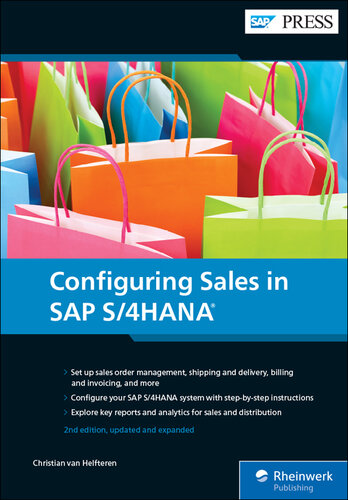﻿فروش با SAP S/4HANA: فرآیندهای تجاری و پیکربندی برای فروش و توزیع (SD)