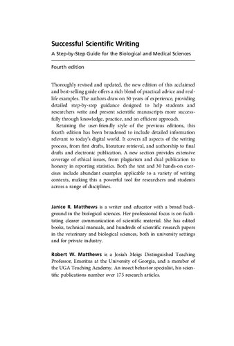 ﻿نگارش علمی موفق: راهنمای گام به گام برای علوم زیستی و پزشکی