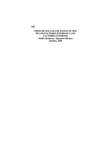 ﻿بحران تراز پرداخت ها: نقش عوامل داخلی و عوامل خارجی