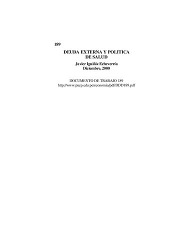 ﻿بدهی خارجی و سیاست سلامت