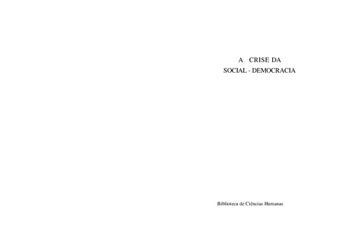 ﻿بحران سوسیال دموکراسی