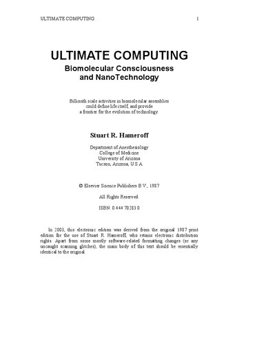 ﻿محاسبات نهایی: آگاهی زیست مولکولی و فناوری نانو