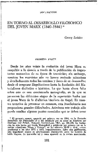 ﻿درباره رشد فلسفی مارکس جوان (1840-1844)