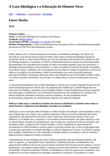 ﻿مبارزه ایدئولوژیک و آموزش انسان جدید